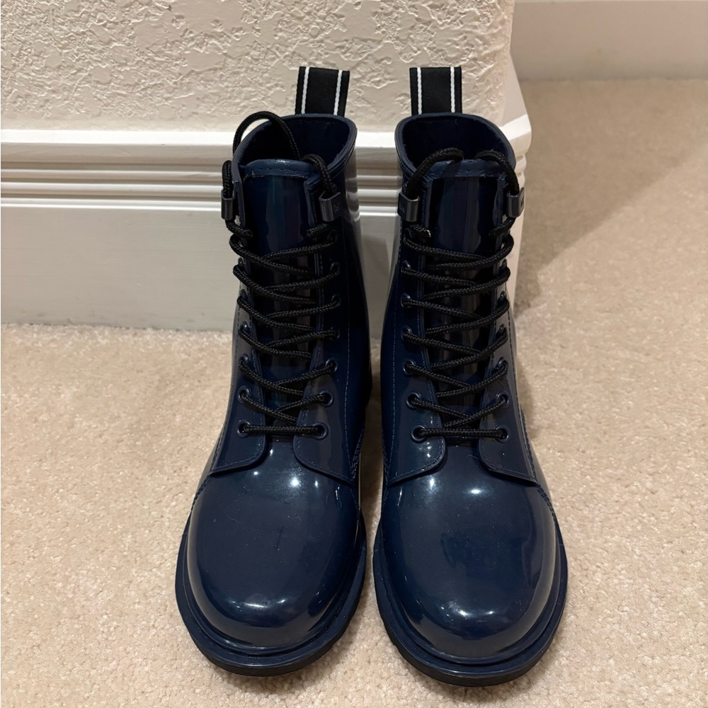 Michael Kors Lace Up Rain Boots